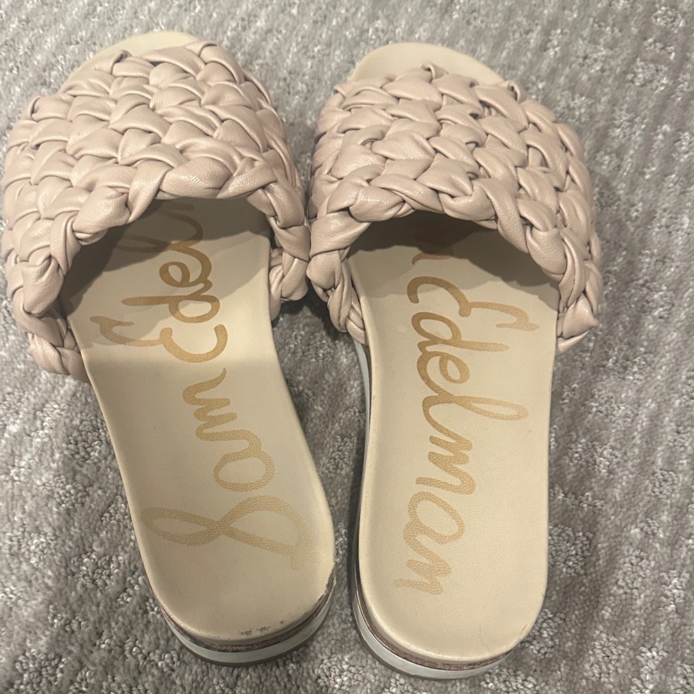 Sam Edelman Women's Tan Braided Slide Sandals